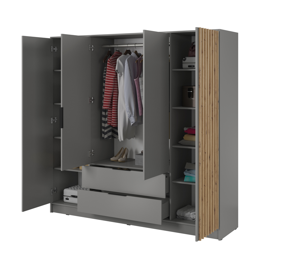 Orla 4 Door Wardrobe W206cm