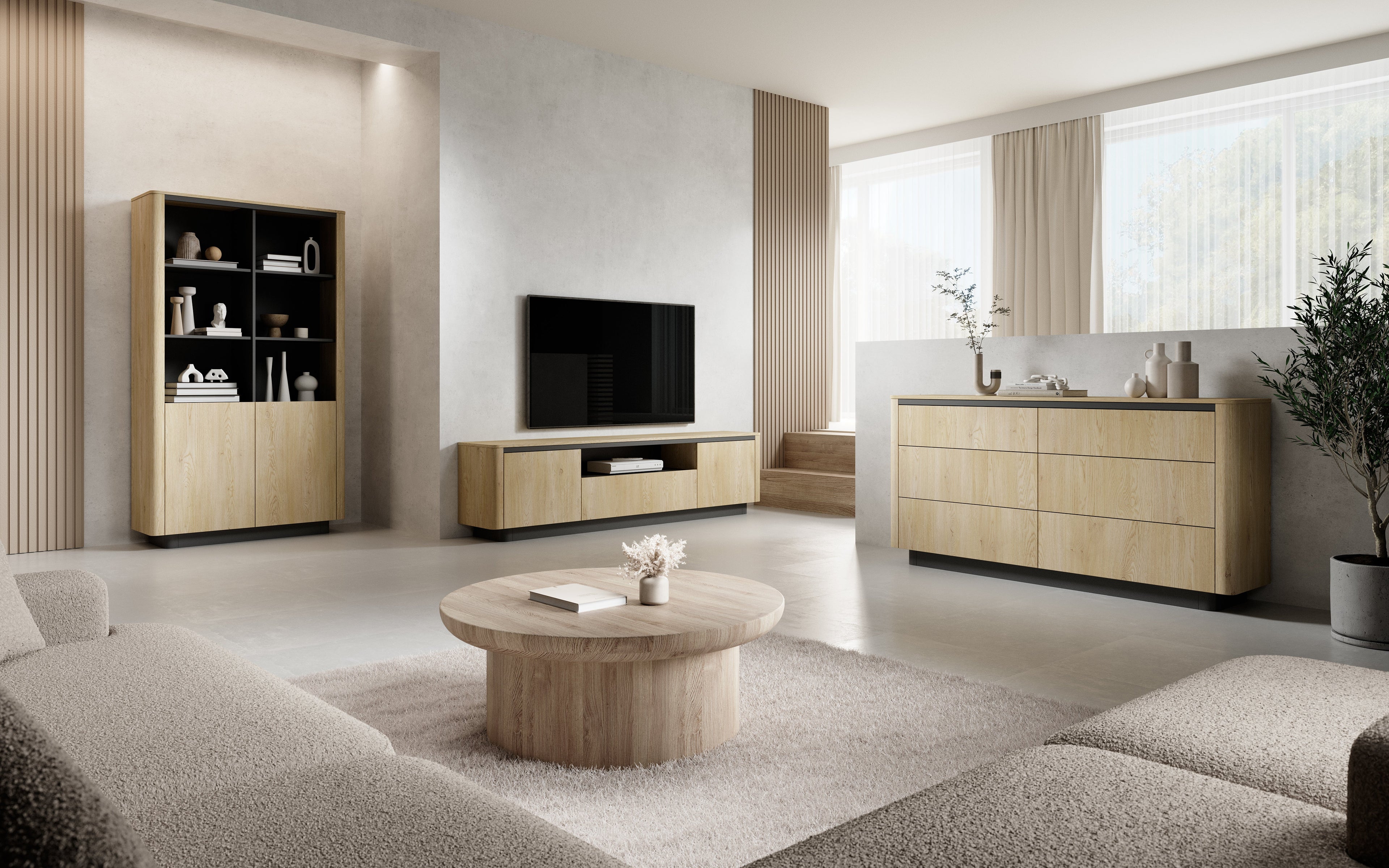 Ferro Bookcase W113cm