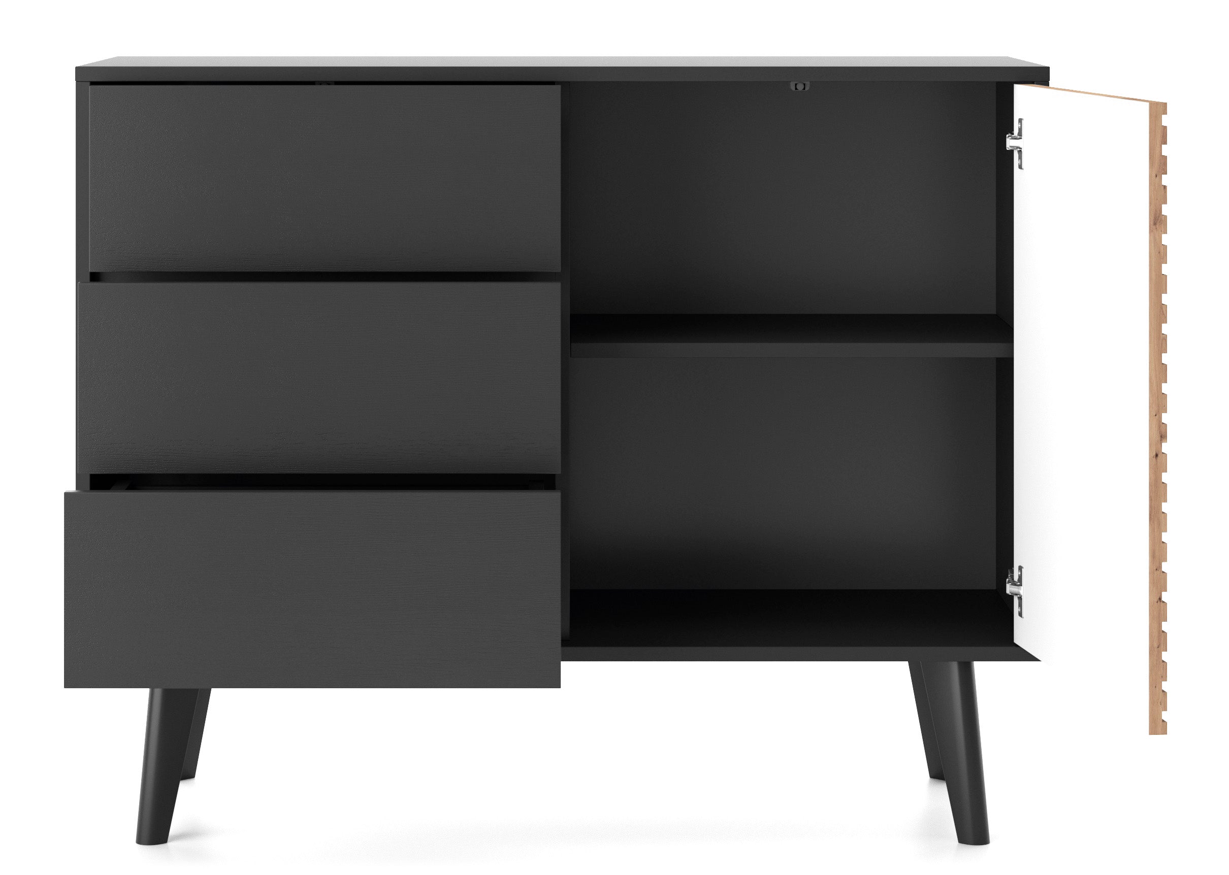 Lily 1 Door 3 Drawer Sideboard W104cm