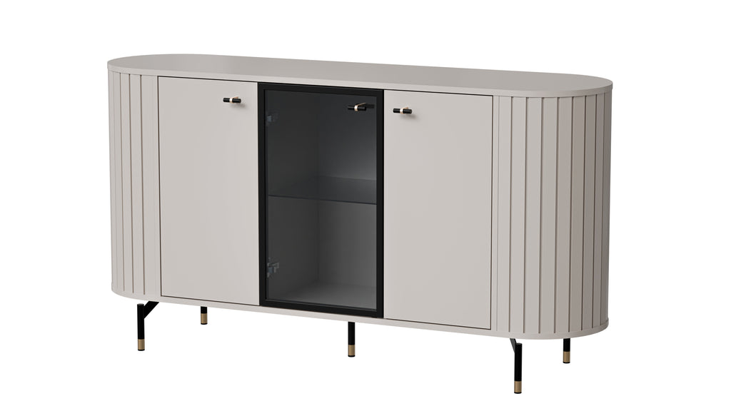 Libra 3 Door Sideboard with Glass W150cm