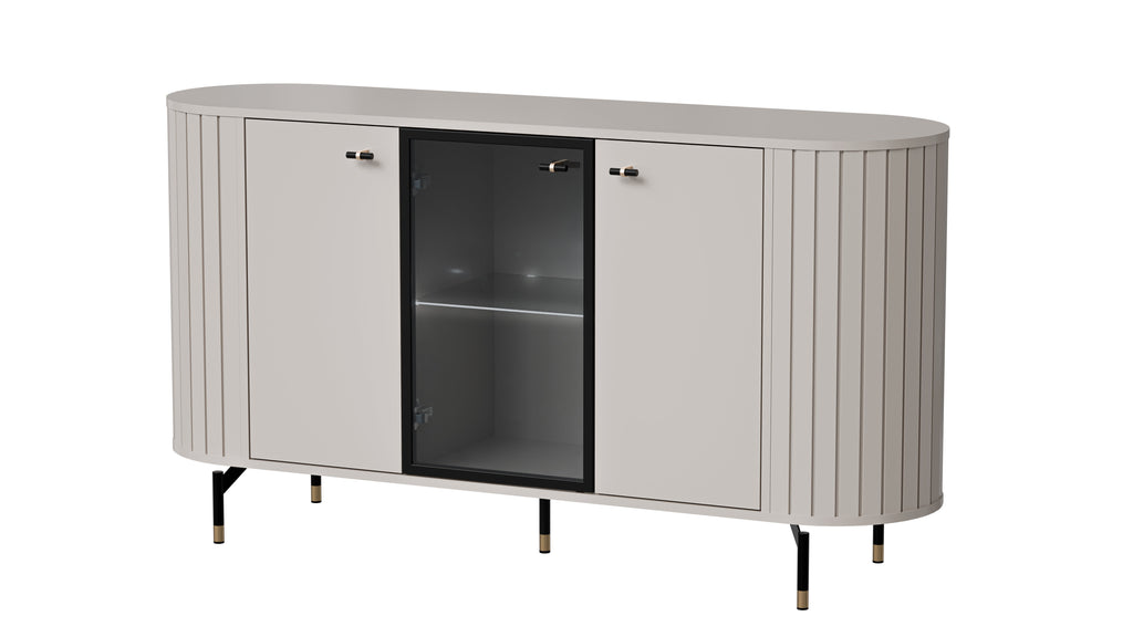 Libra 3 Door Sideboard with Glass W150cm