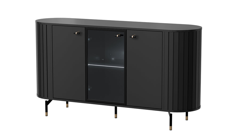 Libra 3 Door Sideboard with Glass W150cm