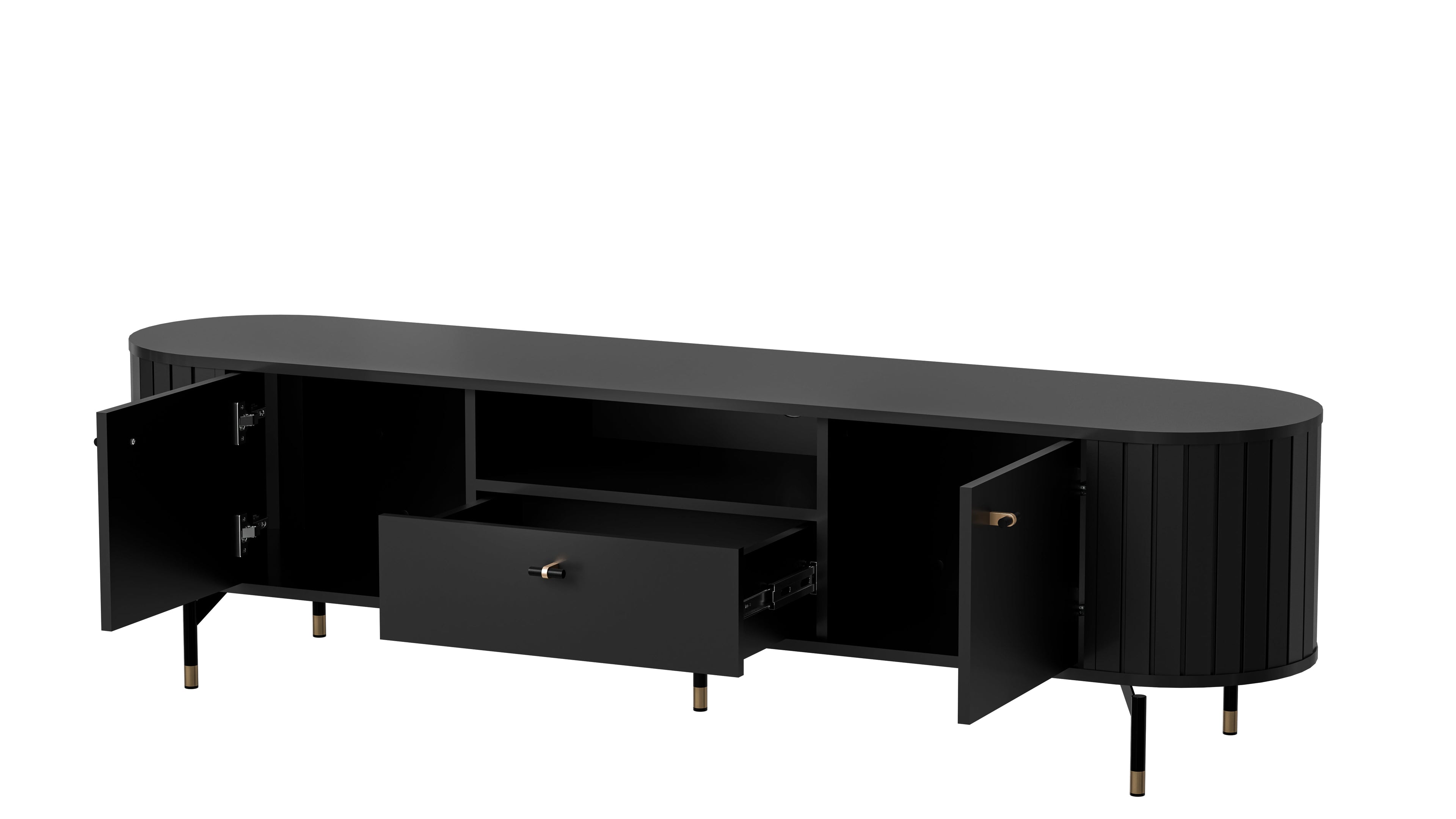 Libra 2 Door 1 Drawer TV Cabinet W180cm