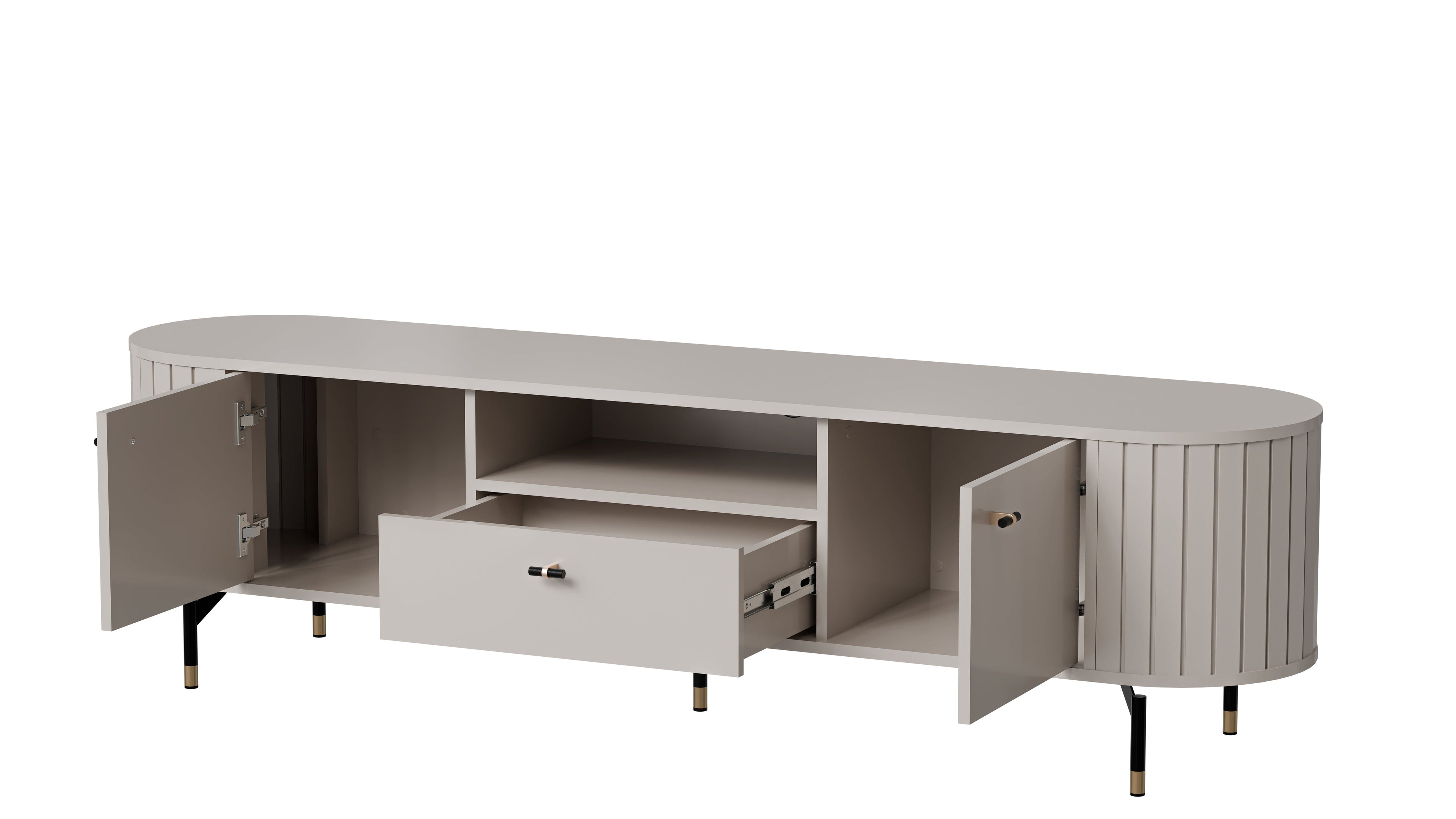 Libra 2 Door 1 Drawer TV Cabinet W180cm