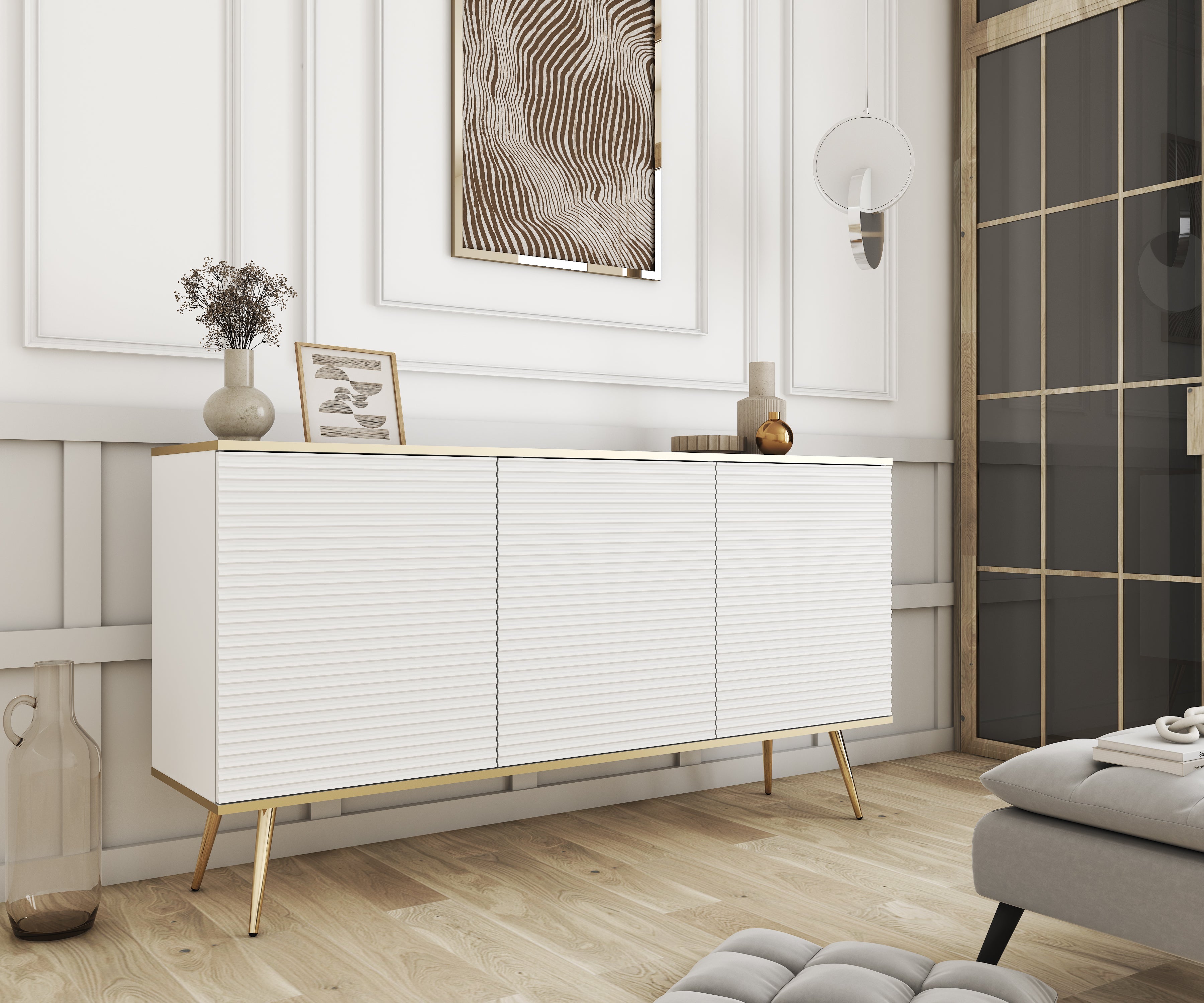 Ola Wave 3 Door Sideboard W160cm