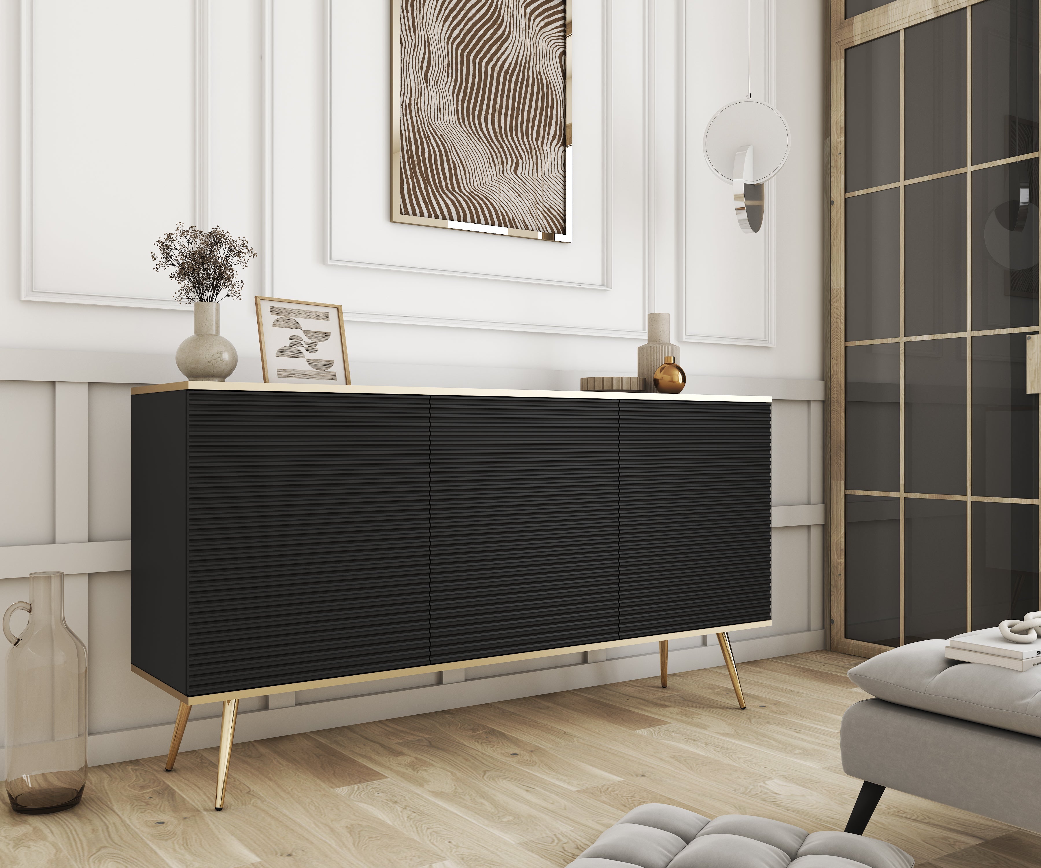 Ola Wave 3 Door Sideboard W160cm