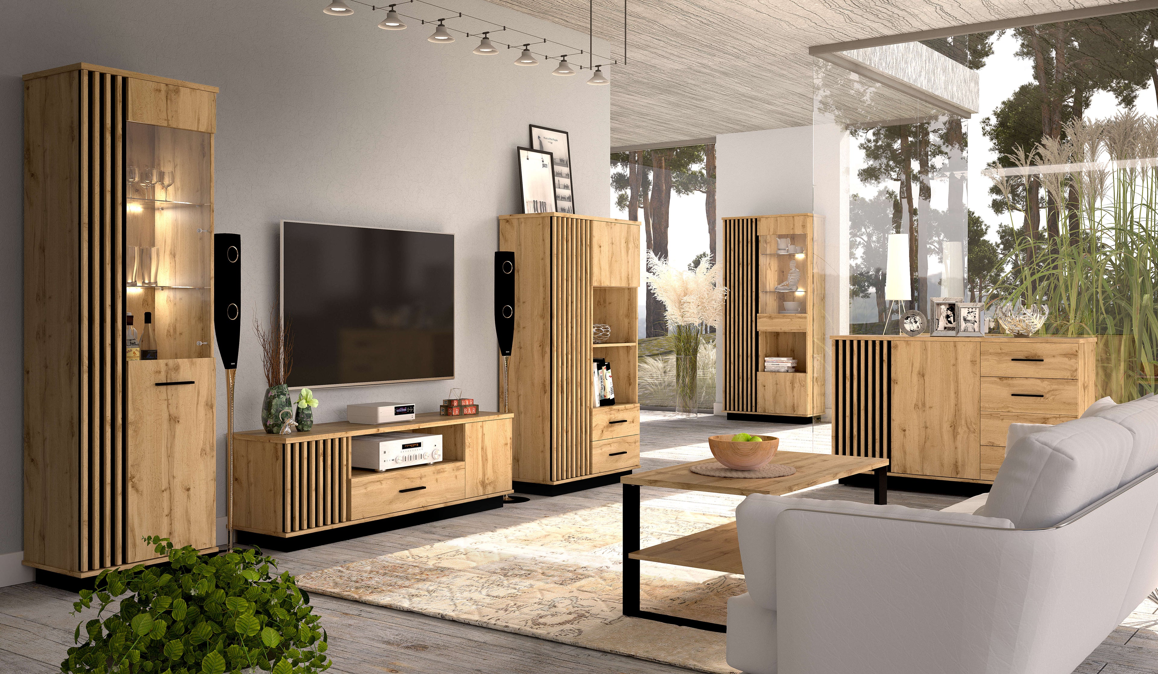 Ella TV Cabinet Floating or Standing W155cm