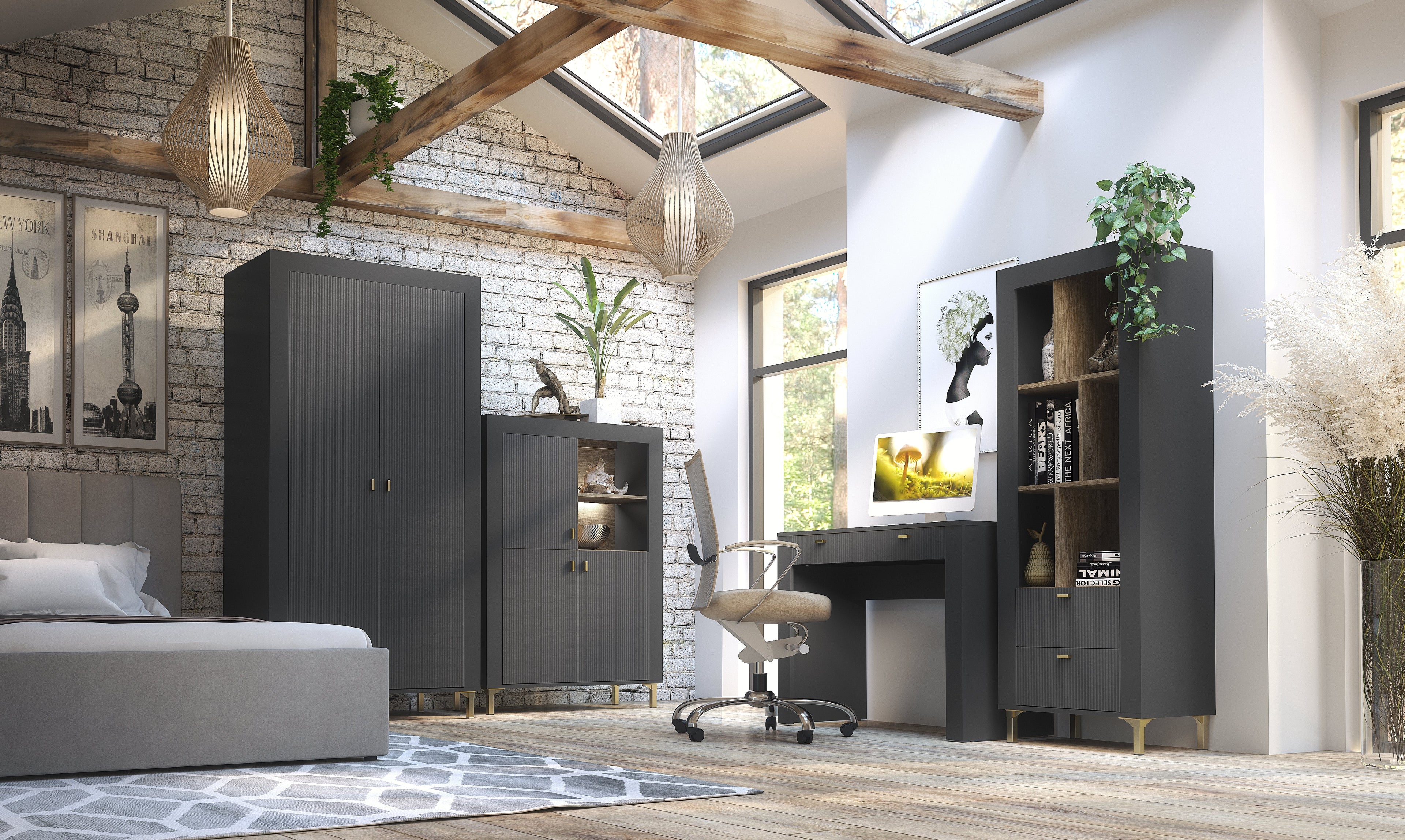 Mikado Highboard W96cm