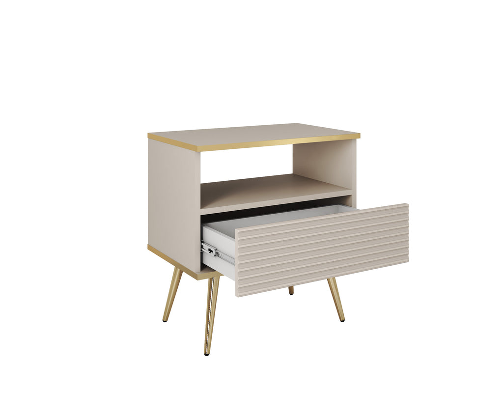 Ola Wave Bedside Table / Small Cabinet W54cm