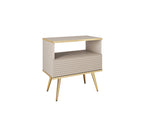 Ola Wave Bedside Table / Small Cabinet W54cm