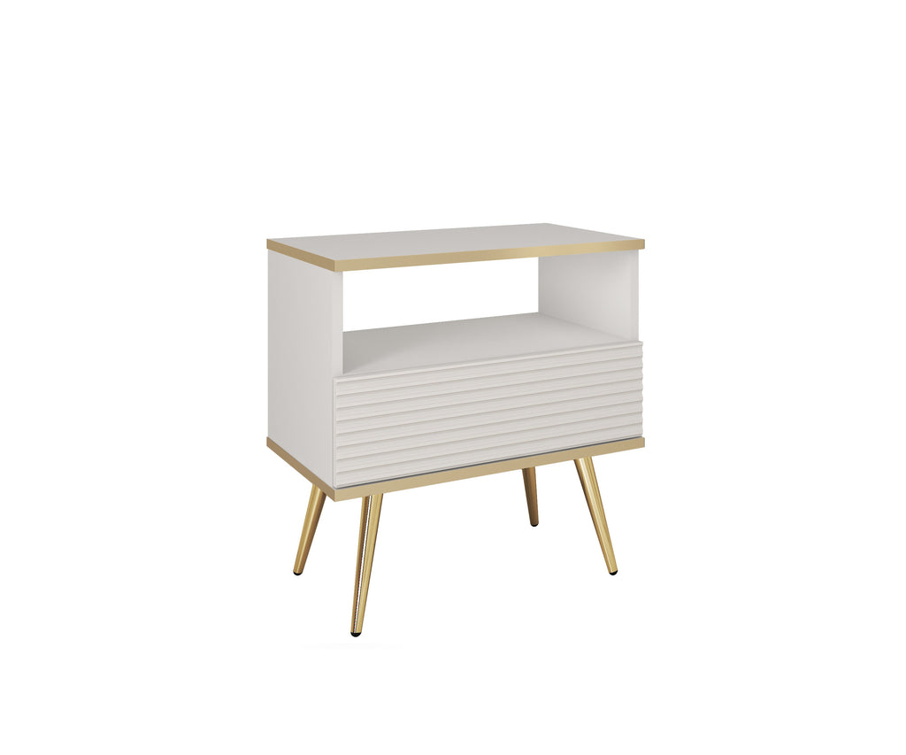 Ola Wave Bedside Table / Small Cabinet W54cm