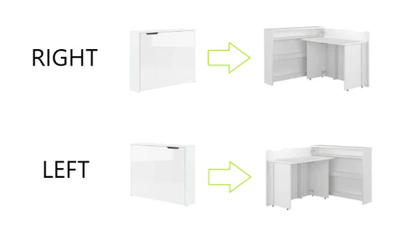 Smart Desk - Convertible Desk with Storage - Small W90cm